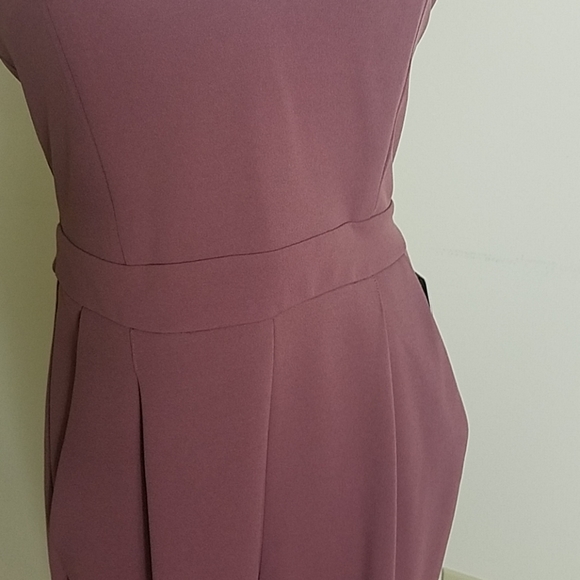 Express purple sweetheart neckline jumpsuit - Picture 3 of 8
